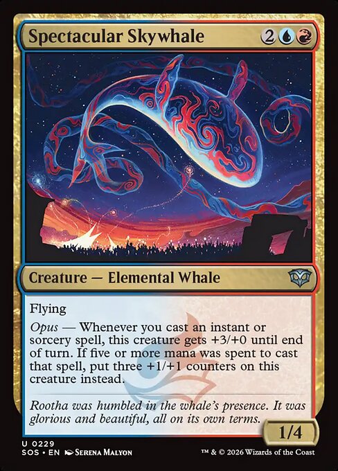 SOS, Spectacular Skywhale, Standard, 229, U, Near Mint, (Foil), EN