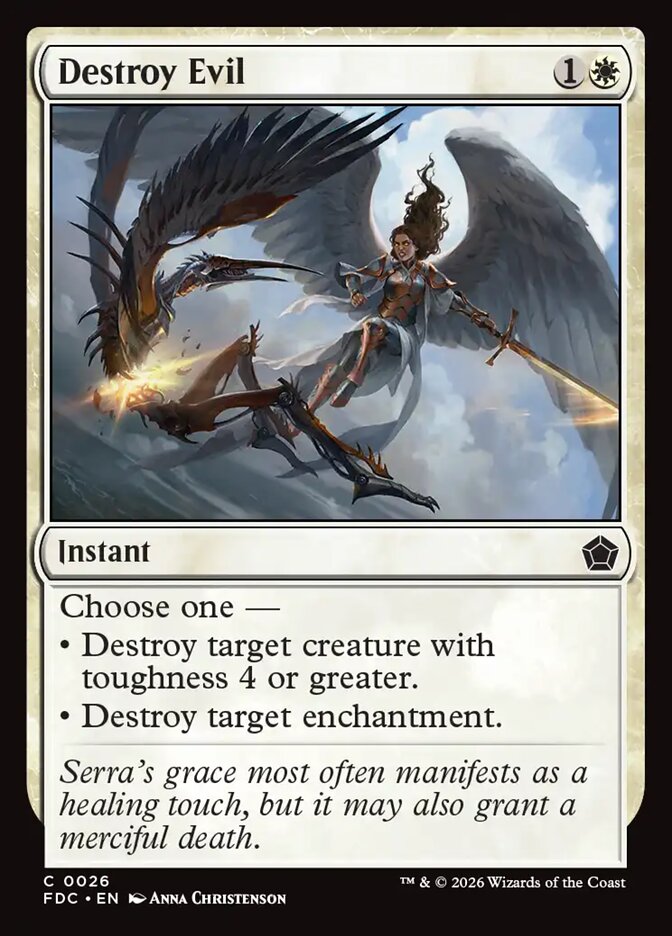FDC, Destroy Evil, Standard, 26, C, Near Mint, Normal, EN