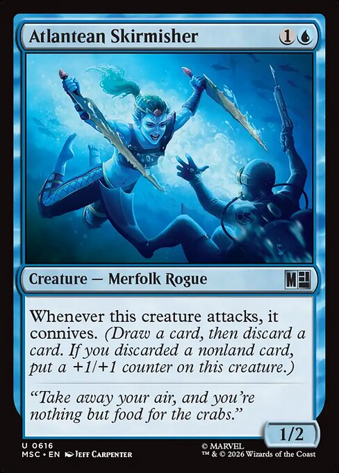 MSC, Atlantean Skirmisher, Standard, 616, U, Near Mint, Normal, EN