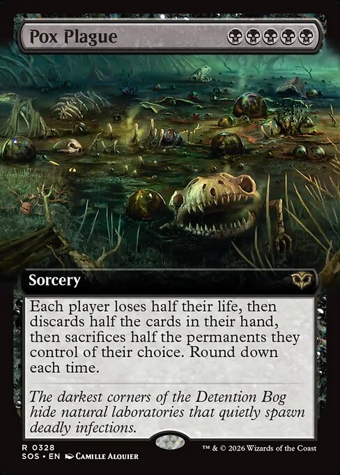 SOS, Pox Plague, (Extended Art), 328, R, Near Mint, Normal, EN