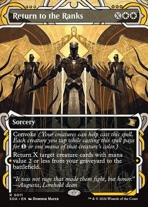 SOA, Return to the Ranks, (Showcase), 11, R, Near Mint, (Foil), EN