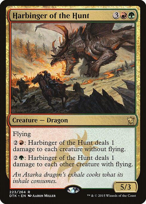 DTK, Harbinger of the Hunt, Standard, 223, R, Near Mint, Normal, EN