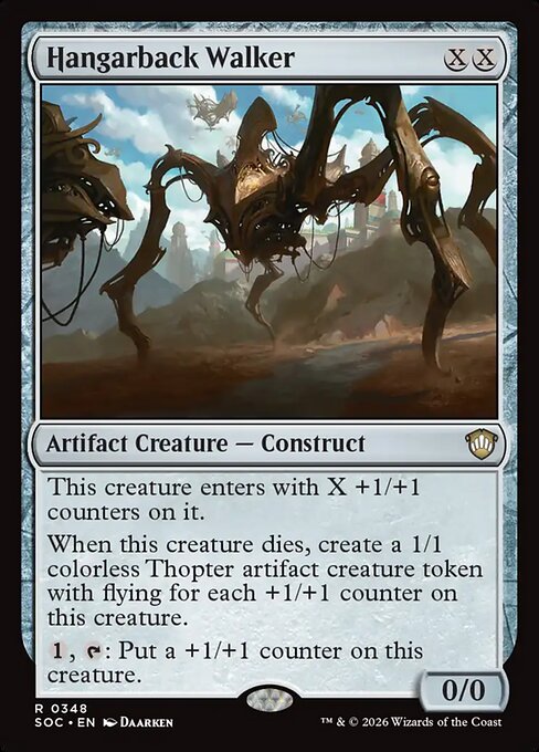 SOC, Hangarback Walker, Standard, 348, R, Near Mint, Normal, EN