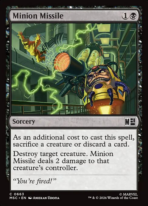 MSC, Minion Missile, Standard, 663, C, Near Mint, (Foil), EN