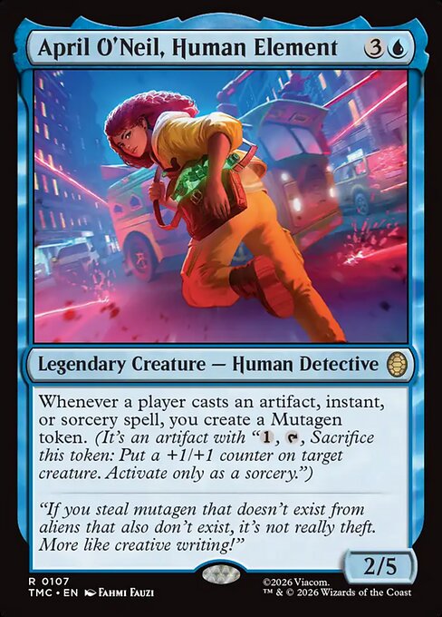 TMC, April O'Neil, Human Element, Standard, 107, R, Near Mint, (Normal), EN
