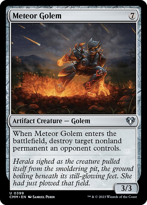 CMM, Meteor Golem, Standard, 399, U, Near Mint, Normal, EN