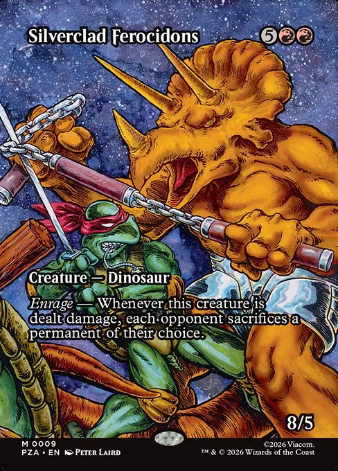 PZA, Silverclad Ferocidons, (Borderless), 9, M, Near Mint, (Foil), EN