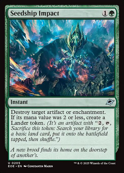 EOE, Seedship Impact, Standard, 205, U, Near Mint, (Foil), EN