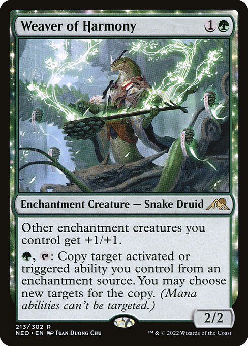 NEO, Weaver of Harmony, Standard, 213, R, Near Mint, (Foil), EN