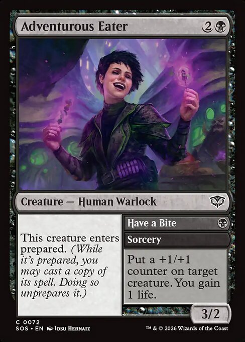 SOS, Adventurous Eater // Have a Bite, Standard, 72, C, Near Mint, (Foil), EN