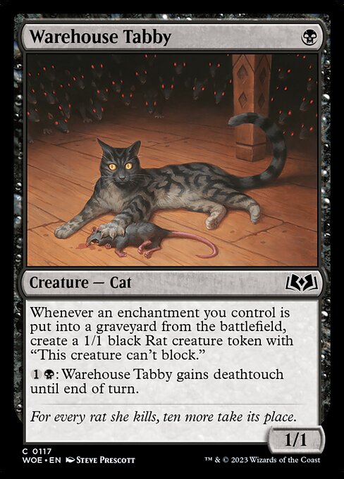 WOE, Warehouse Tabby, Standard, 117, C, Near Mint, Normal, EN