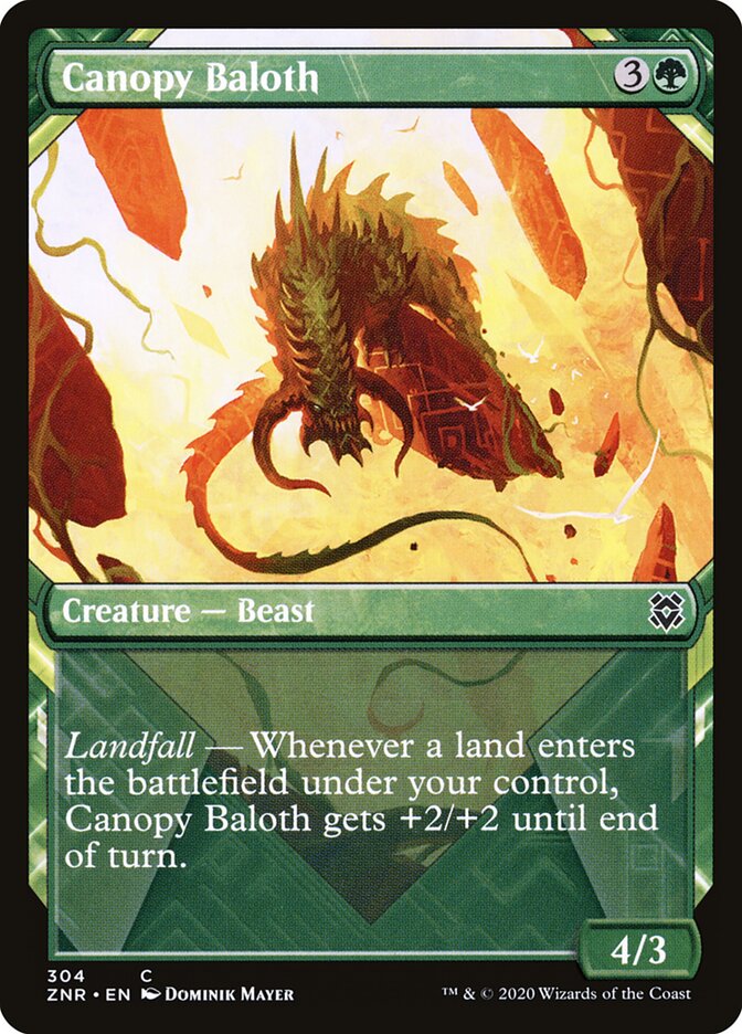 ZNR, Canopy Baloth, (Showcase), 304, C, Near Mint, (Foil), EN