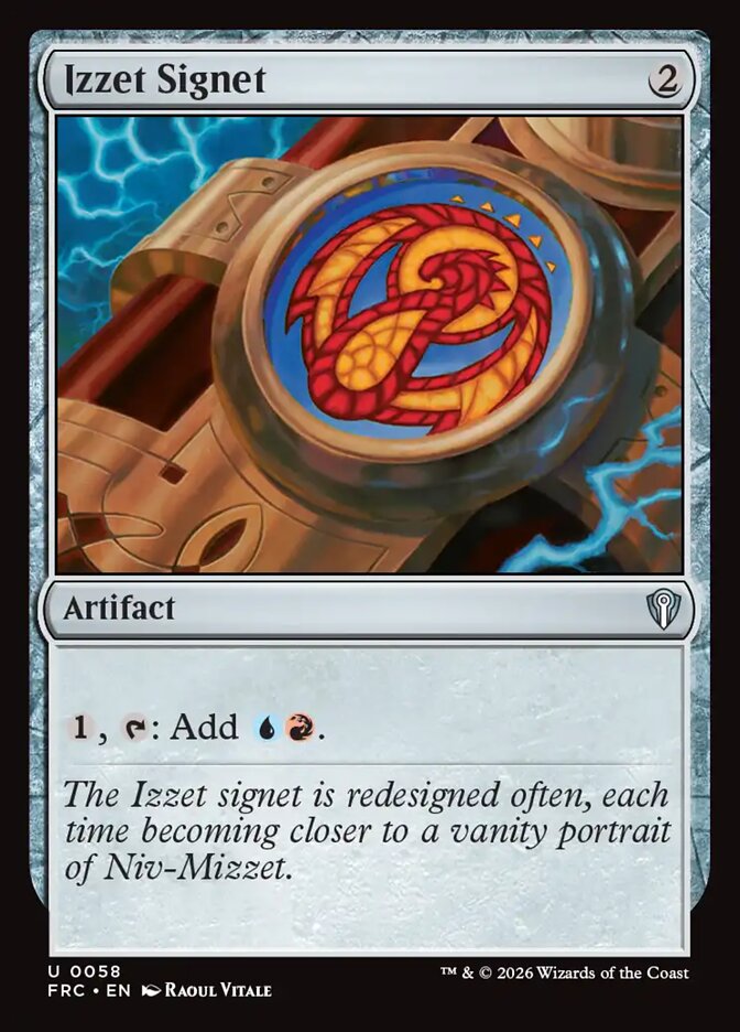 FRC, Izzet Signet, Standard, 58, U, Near Mint, Normal, EN