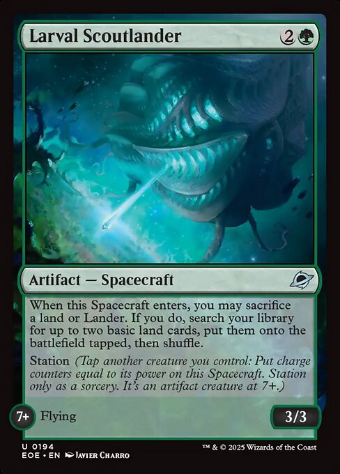 EOE, Larval Scoutlander, Standard, 194, U, Near Mint, (Foil), EN