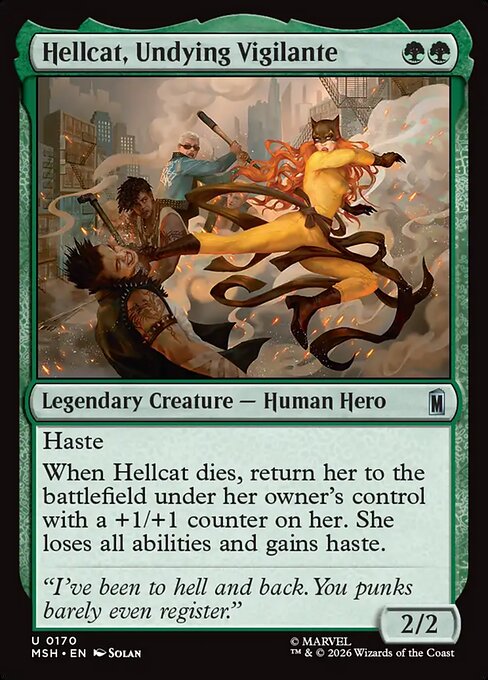 MSH, Hellcat, Undying Vigilante, Standard, 170, U, Near Mint, Normal, EN