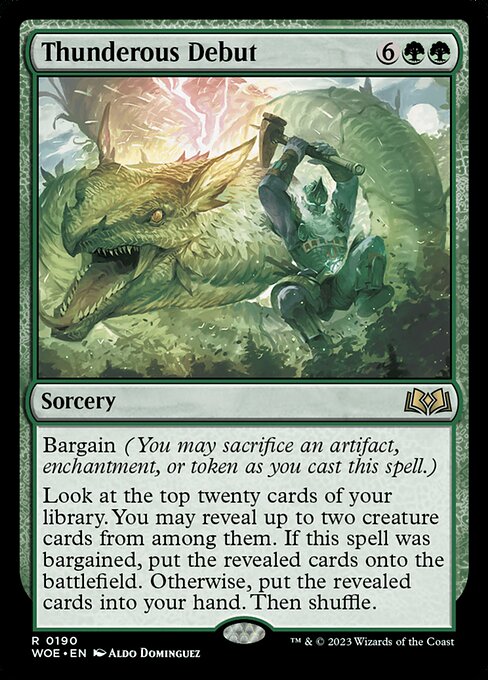 WOE, Thunderous Debut, Standard, 190, R, Near Mint, Normal, EN