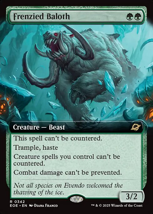 EOE, Frenzied Baloth, (Extended Art), 342, R, Near Mint, (Foil), EN