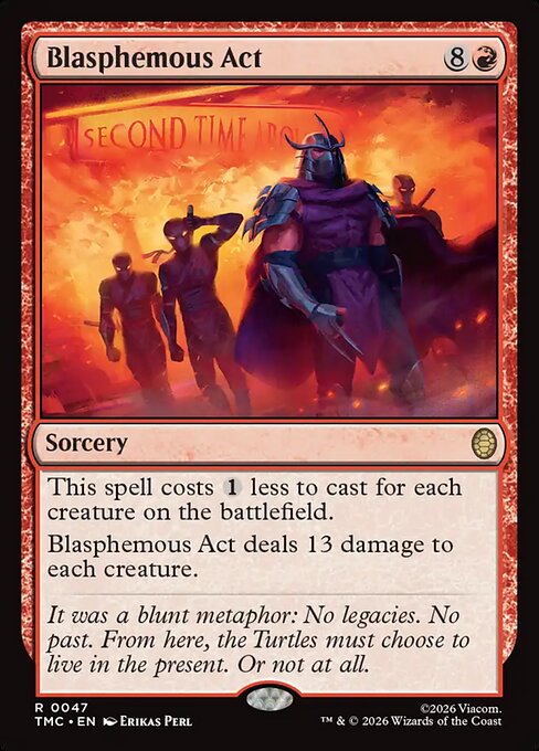TMC, Blasphemous Act, Standard, 47, R, Near Mint, (Normal), EN