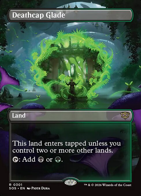SOS, Deathcap Glade, (Borderless), 301, R, Near Mint, (Foil), EN