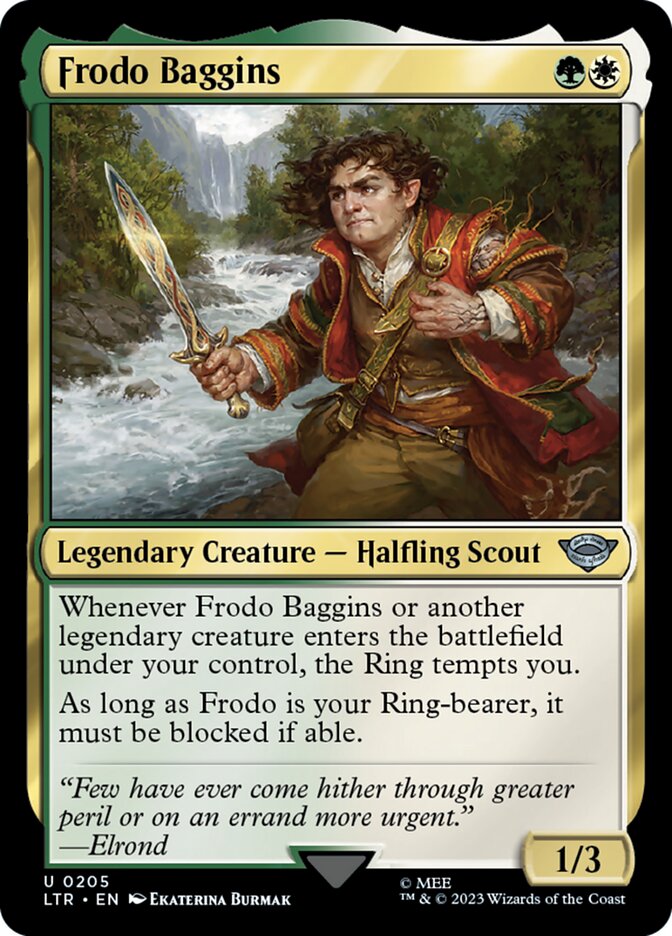 LTR, Frodo Baggins, Standard, 205, U, Near Mint, Normal, EN