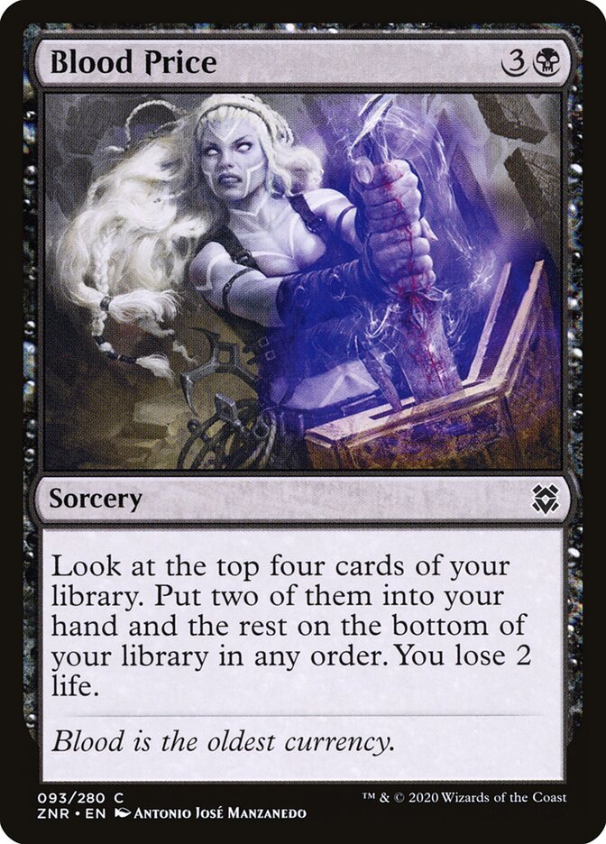 ZNR, Blood Price, Standard, 93, C, Near Mint, Normal, EN