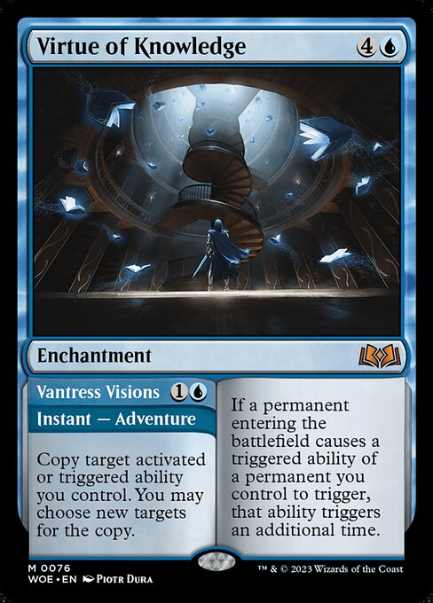 WOE, Virtue of Knowledge // Vantress Visions, Standard, 76, M, Near Mint, (Foil), EN