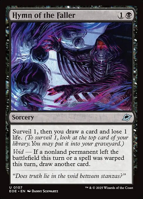 EOE, Hymn of the Faller, Standard, 107, U, Near Mint, Normal, EN