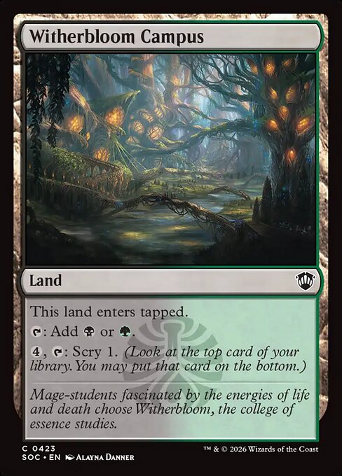 SOC, Witherbloom Campus, Standard, 423, C, Near Mint, Normal, EN