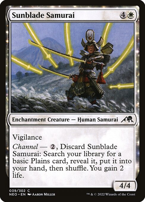 NEO, Sunblade Samurai, Standard, 39, C, Near Mint, Normal, EN