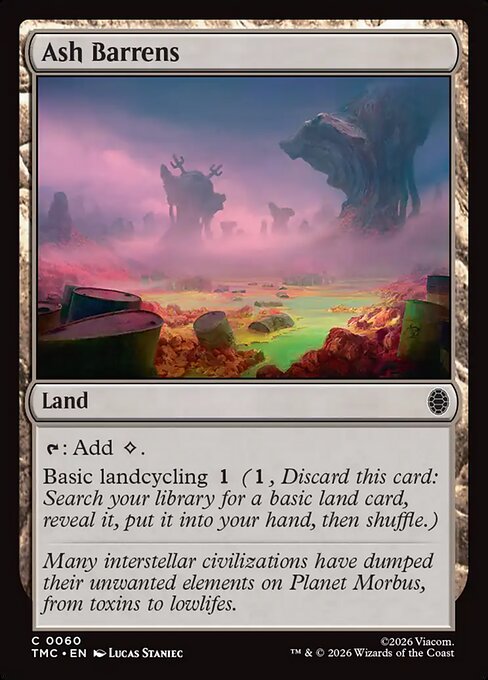 TMC, Ash Barrens, Standard, 60, C, Near Mint, (Foil), EN
