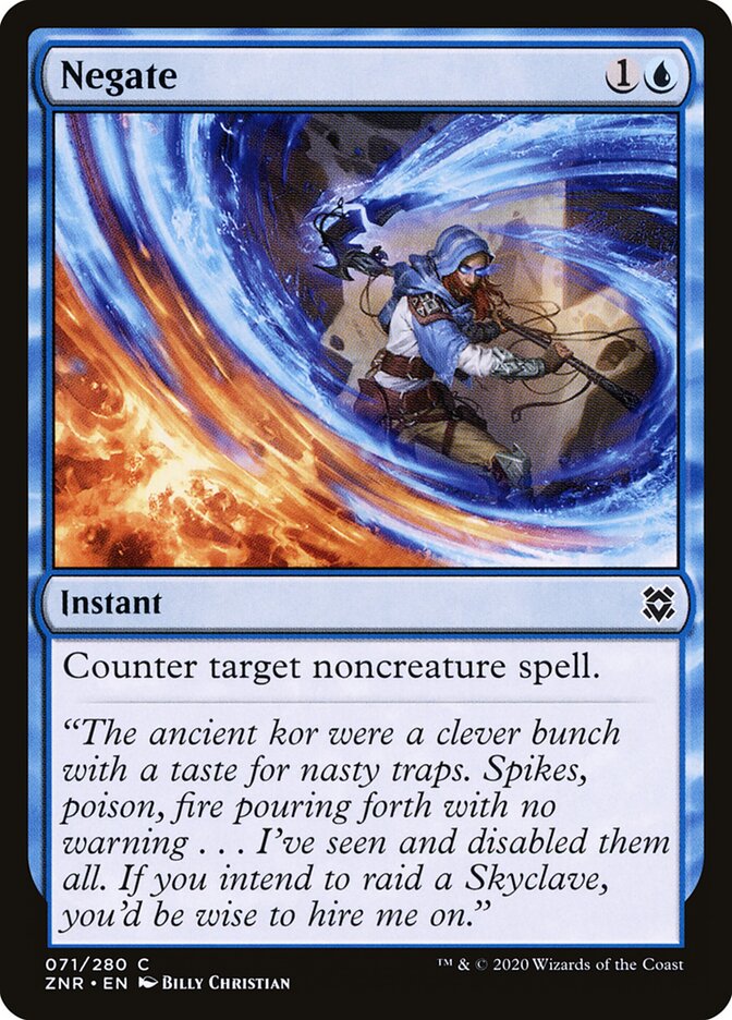 ZNR, Negate, Standard, 71, C, Near Mint, (Foil), EN