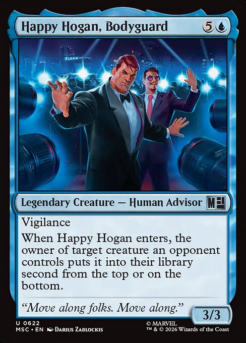 MSC, Happy Hogan, Bodyguard, Standard, 622, U, Near Mint, Normal, EN