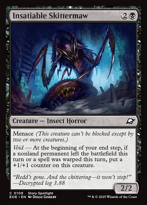 EOE, Insatiable Skittermaw, Standard, 108, C, Near Mint, (Foil), EN