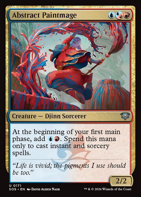 SOS, Abstract Paintmage, Standard, 171, U, Near Mint, Normal, EN