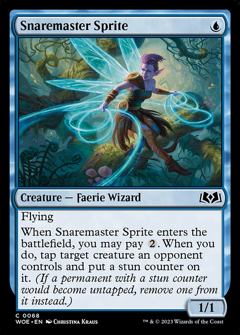WOE, Snaremaster Sprite, Standard, 68, C, Near Mint, (Foil), EN