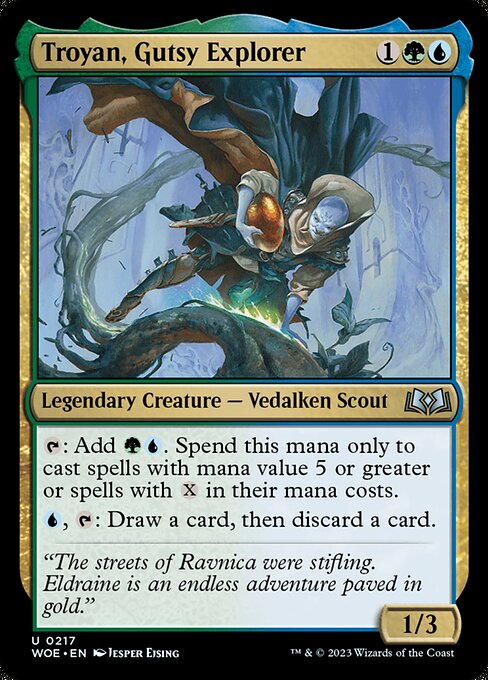 WOE, Troyan, Gutsy Explorer, Standard, 217, U, Near Mint, (Foil), EN