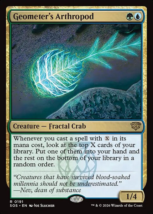 SOS, Geometer's Arthropod, Standard, 191, R, Near Mint, Normal, EN