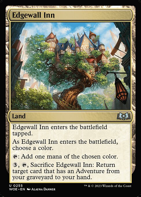 WOE, Edgewall Inn, Standard, 255, U, Near Mint, (Foil), EN