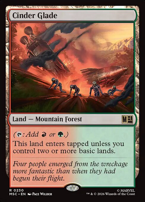 MSC, Cinder Glade, Standard, 230, R, Near Mint, Normal, EN