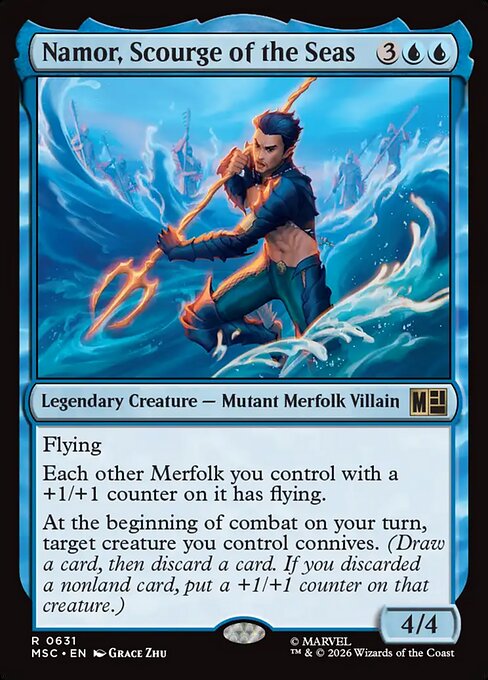 MSC, Namor, Scourge of the Seas, Standard, 631, R, Near Mint, Normal, EN