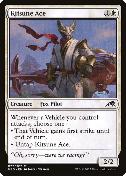 NEO, Kitsune Ace, Standard, 22, C, Near Mint, (Foil), EN