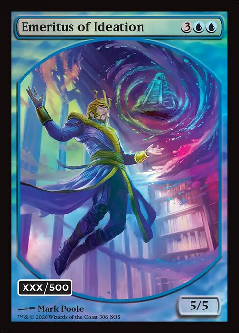 SOS, Emeritus of Ideation // Ancestral Recall, (Serialized), 306, M, Near Mint, (Foil), EN
