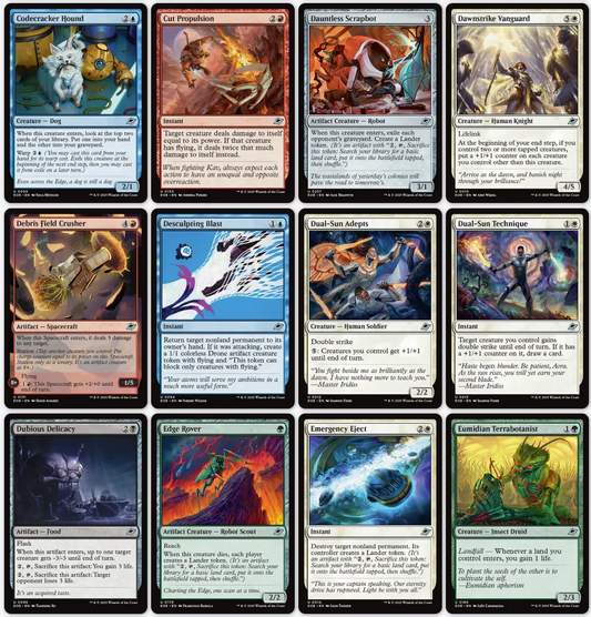 EOE, Foil, Full-Sleeved, 100-Card Uncommons Set - Edge of Eternities, Magic the Gathering, MTG