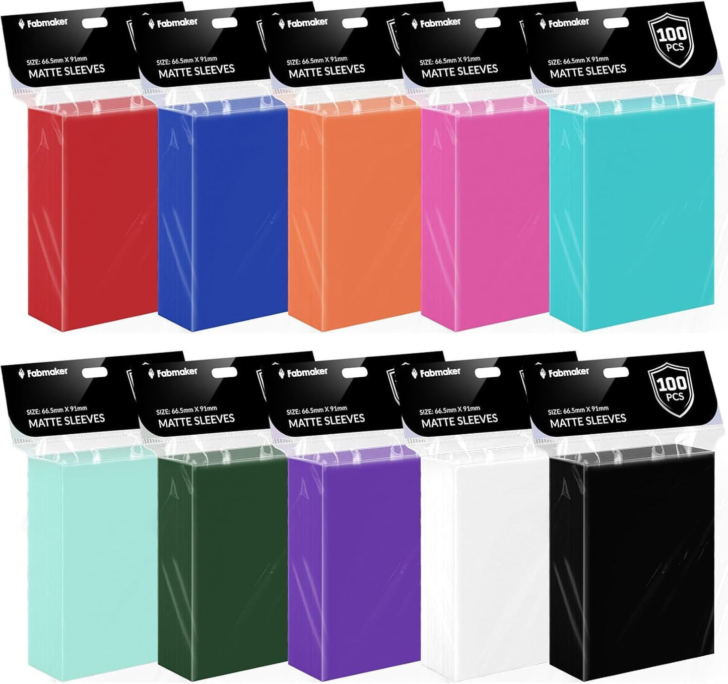 100ct Solid Color Matte Sleeves - Select Color