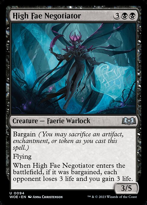 WOE, High Fae Negotiator, Standard, 94, U, Near Mint, Normal, EN