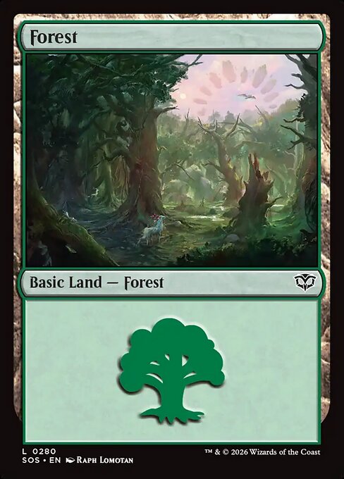 SOS, Forest, Standard, 280, C, Near Mint, (Foil), EN