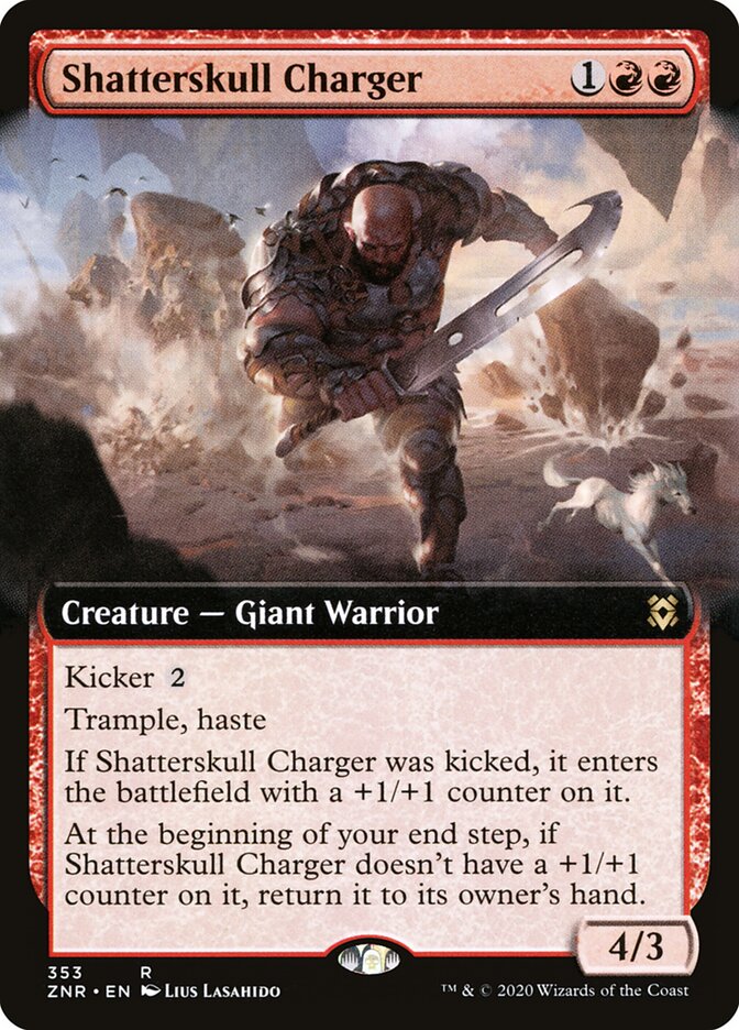 ZNR, Shatterskull Charger, (Extended Art), 353, R, Near Mint, Normal, EN
