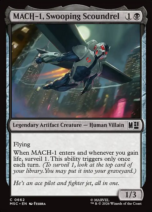 MSC, MACH-1, Swooping Scoundrel, Standard, 662, C, Near Mint, Normal, EN