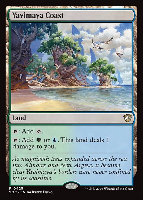 SOC, Yavimaya Coast, Standard, 425, R, Near Mint, Normal, EN