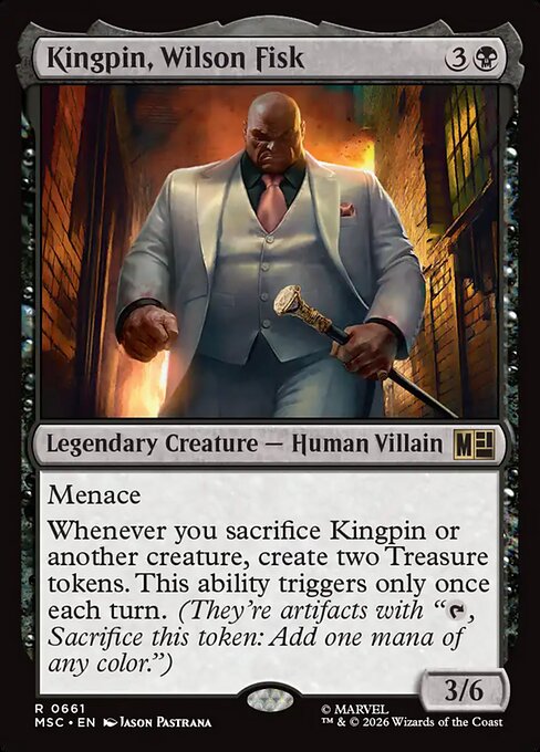 MSC, Kingpin, Wilson Fisk, Standard, 661, R, Near Mint, Normal, EN